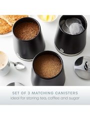 Swan Black Serenity Set of 3 Kitchen Storage Canisters - Image 3 of 11