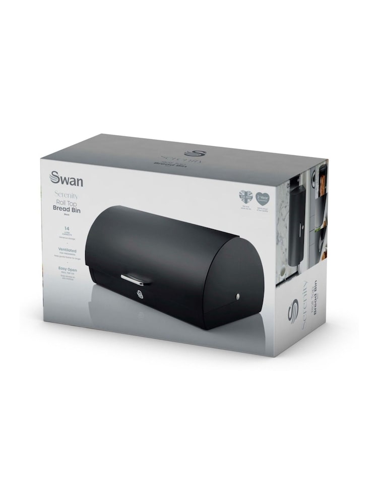 Swan Black Serenity Bread Bin - Image 11 of 11