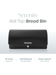 Swan Black Serenity Bread Bin - Image 2 of 11