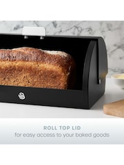 Swan Black Serenity Bread Bin - Image 3 of 11