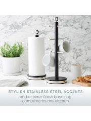Swan Black Kitchen Towel Pole and Mug Tree Set - Image 5 of 10