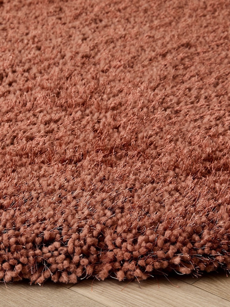 Origin Rug Collection. Orange Chicago Soft Shaggy Rug - Image 4 of 4