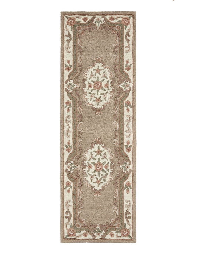 Origin Rug Collection. Cream Shensi Wool Runner - Image 1 of 4