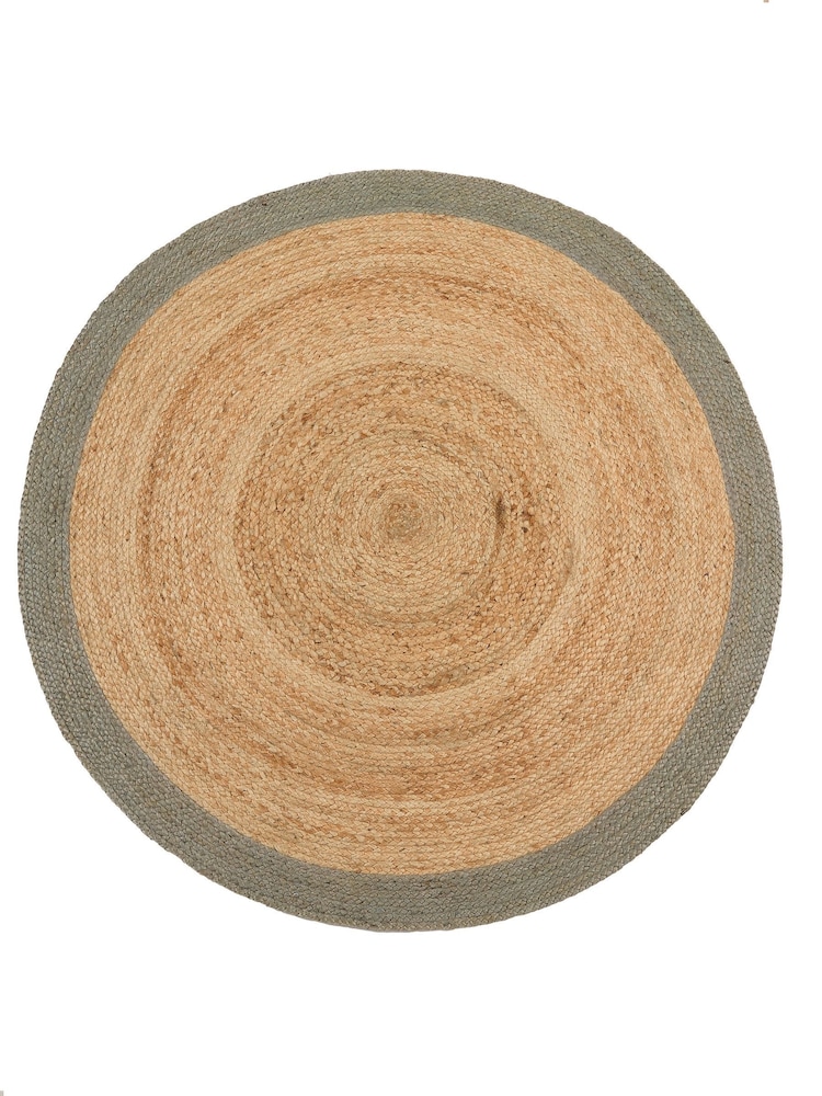 Origin Rug Collection. Green Jute Border Rug - Image 2 of 4 Origin Rug Collection. Green Jute Border Rug - Image 2 of 4