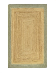 Origin Rug Collection. Green Jute Border Rug - Image 3 of 4