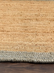 Origin Rug Collection. Green Jute Border Rug - Image 4 of 4
