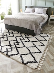 Origins Black Morocco Shaggy Rug - Image 1 of 5