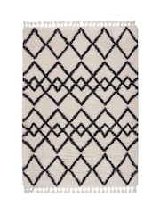 Origins Black Morocco Shaggy Rug - Image 2 of 5