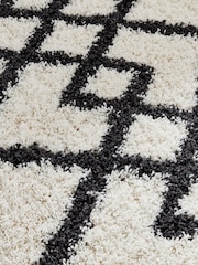 Origins Black Morocco Shaggy Rug - Image 4 of 5