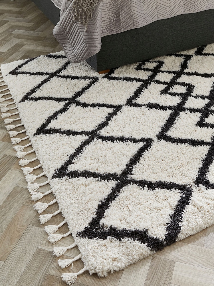 Origins Black Morocco Shaggy Rug - Image 5 of 5
