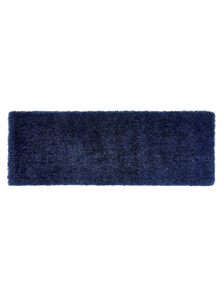 Origin Rug Collection. Blue Chicago Soft Shaggy Runner - Image 2 of 6
