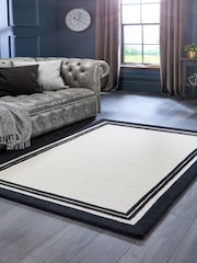 Origin Rug Collection. Black Piper Wool Rug - Image 1 of 4