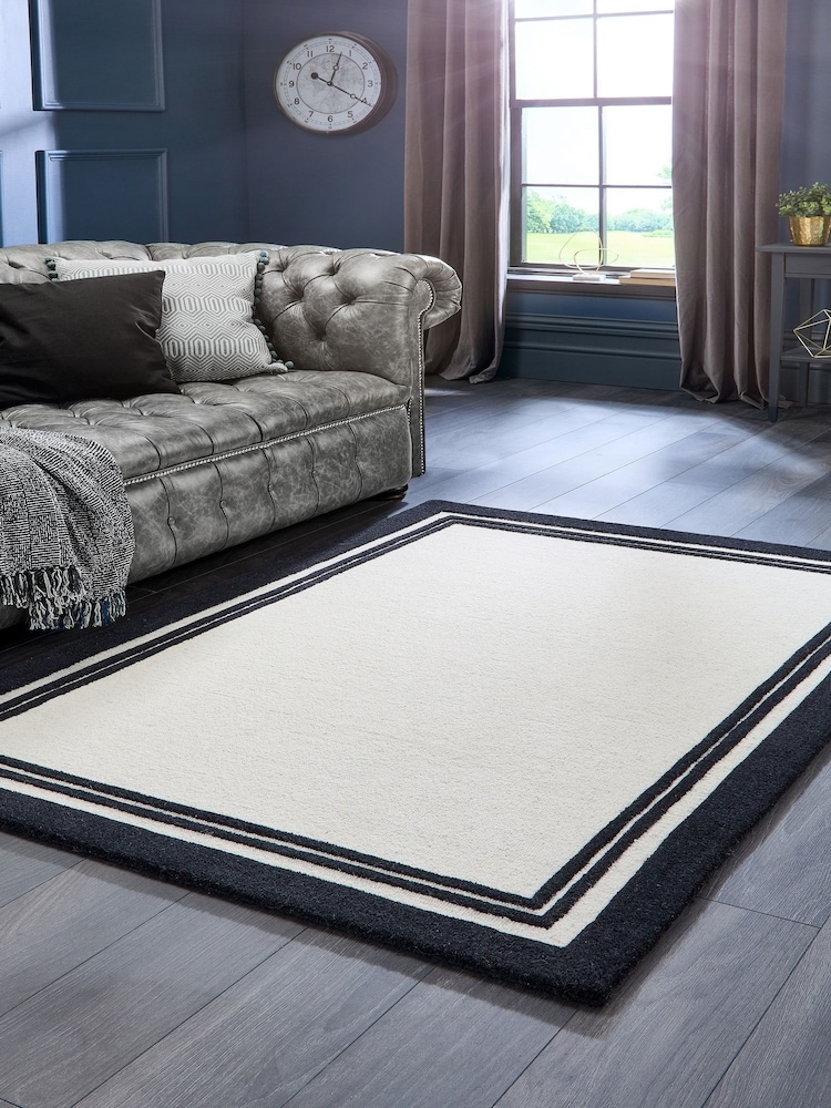 Origin Rug Collection. Black Piper Wool Rug - Image 1 of 4