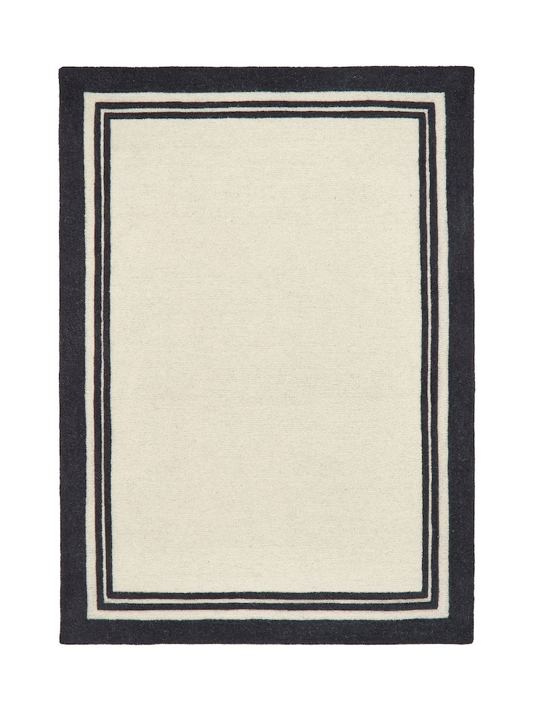Origin Rug Collection. Black Piper Wool Rug - Image 2 of 4