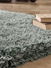 Origin Rug Collection. Green Chicago Soft Shaggy Runner - Image 3 of 4