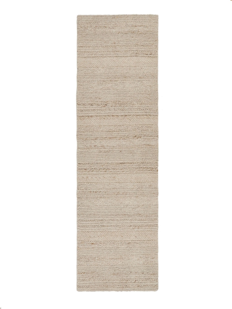 Origin Rug Collection. Cream Chunky Knit Runner - Image 2 of 5 Origin Rug Collection. Cream Chunky Knit Runner - Image 2 of 5