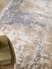 Origin Rug Collection. Blue Easy Care Aura Distressed Rug - Image 5 of 5
