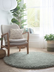 Origin Rug Collection. Green Chicago Soft Shaggy Rug - Image 1 of 4