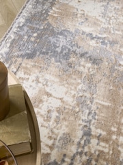 Origin Rug Collection. Blue Easy Care Aura Distressed Rug - Image 3 of 4