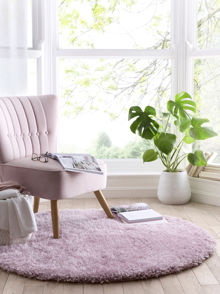 Origin Rug Collection. Pink Chicago Soft Shaggy Rug - Image 1 of 4