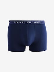 Темно-синий - Polo Ralph Lauren Classic Stretch Boxers 3 Pack - Изображение 2 из 9