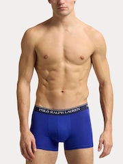 Темно-синий - Polo Ralph Lauren Classic Stretch Boxers 3 Pack - Изображение 7 из 9
