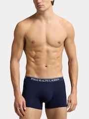 Темно-синий - Polo Ralph Lauren Classic Stretch Boxers 3 Pack - Изображение 9 из 9