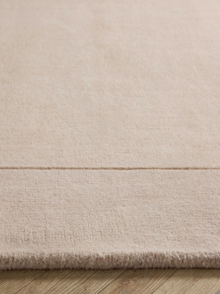 Origin Rug Collection Cream Borders Wool Runner - Image 2 of 4 Origin Rug Collection Cream Borders Wool Runner - Image 2 of 4