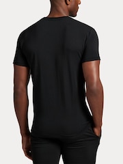 Polo Ralph Lauren Triple Black Classic Crew Neck T-Shirts 3 Pack - Image 3 of 4