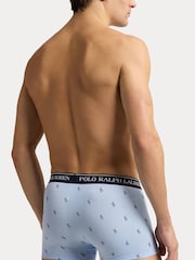 Polo Ralph Lauren Blue Chrome Classic Stretch Boxers 3 Pack - Image 5 of 6