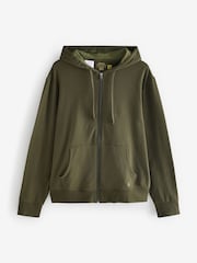 Зеленый - Трикотажная толстовка на молнии для дома Polo Ralph Lauren - Image 1 of 1