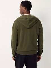Polo Ralph Lauren Green Loungewear Zip Through Jersey Stretch Hoodie - Image 3 of 7