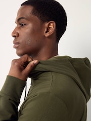 Polo Ralph Lauren Green Loungewear Zip Through Jersey Stretch Hoodie - Image 4 of 7
