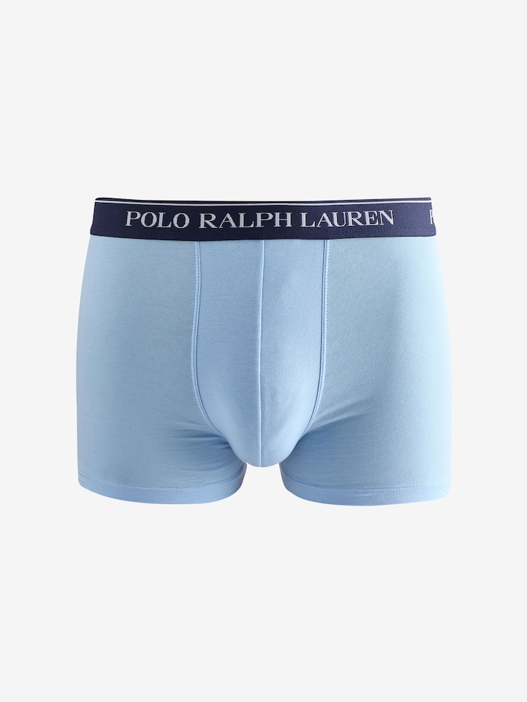 Polo Ralph Lauren Blue/Red Classic Stretch Boxers 3 Pack - Image 10 of 10