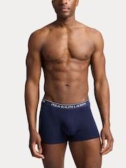 Polo Ralph Lauren Blue/Red Classic Stretch Boxers 3 Pack - Image 4 of 10