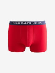 Polo Ralph Lauren Blue/Red Classic Stretch Boxers 3 Pack - Image 9 of 10