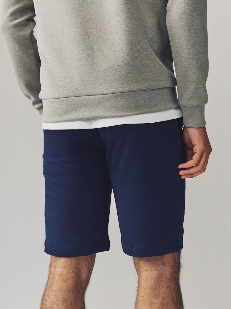 Темно-синий - Трикотажные шорты в полоску с логотипом Polo Ralph Lauren - Image 2 of 3