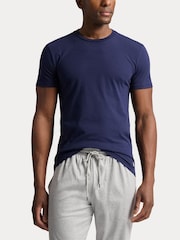 Polo Ralph Lauren Light Blue Slim 100% Cotton T-Shirts 3 Pack - Image 4 of 9