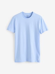 Polo Ralph Lauren Light Blue Slim 100% Cotton T-Shirts 3 Pack - Image 7 of 9