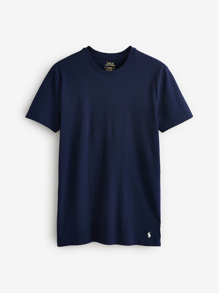 Polo Ralph Lauren Light Blue Slim 100% Cotton T-Shirts 3 Pack - Image 9 of 9