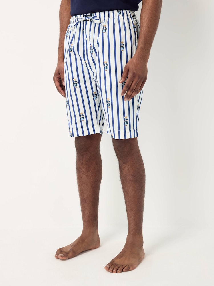 В синюю полоску - Polo Ralph Lauren Bear Print Cotton Shorts - Image 2 of 7