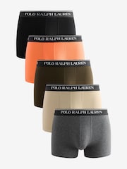Polo Ralph Lauren Black Ground Classic Stretch Boxers 5 Pack - Image 1 of 13