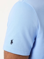 Hellblau - Polo Ralph Lauren Logo Stripe Jersey T-Shirt - Bild 5 von 6