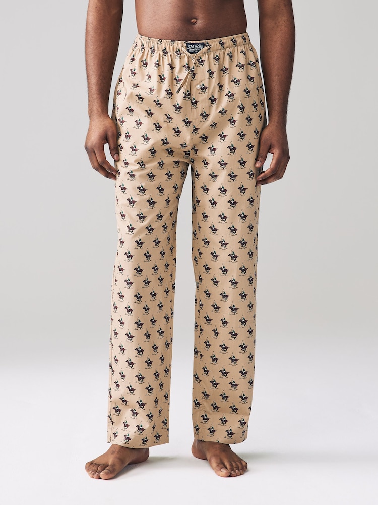 Polo Ralph Lauren Brown Bear Pattern Pyjama Bottoms - Image 1 of 5