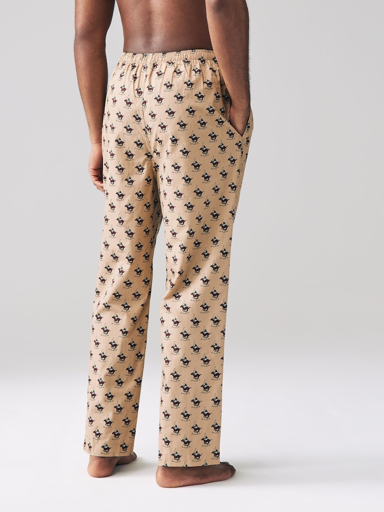 Polo Ralph Lauren Brown Bear Pattern Pyjama Bottoms - Image 2 of 5