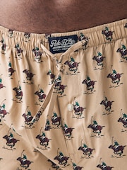 Polo Ralph Lauren Brown Bear Pattern Pyjama Bottoms - Image 3 of 5