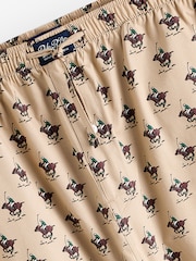 Polo Ralph Lauren Brown Bear Pattern Pyjama Bottoms - Image 5 of 5