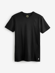 Черный - Набор из 100хлопковых футболок зауженного кроя Polo Ralph Lauren 3 шт.) - Image 6 of 8