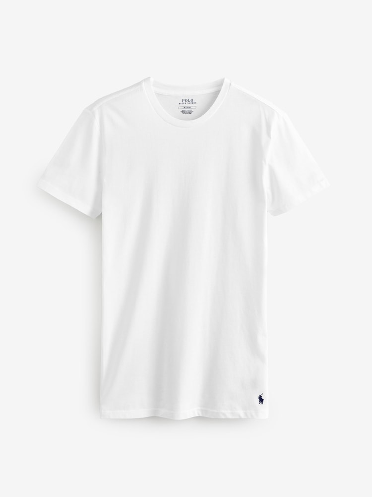 Черный - Набор из 100хлопковых футболок зауженного кроя Polo Ralph Lauren 3 шт.) - Image 8 of 8