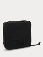 Polo Ralph Lauren Black Canvas Leather Logo Wash Bag - Image 3 of 5